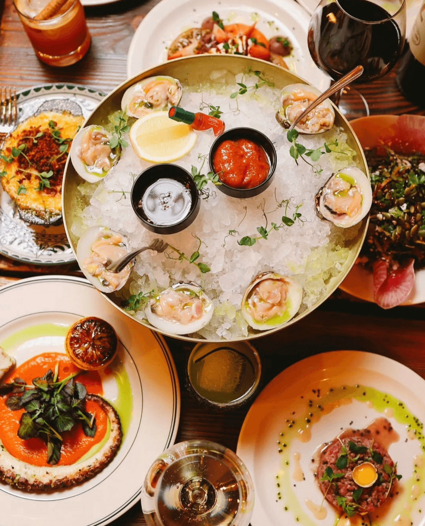 Arnaud's Steak & Seafood — table and service